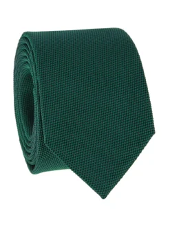 The Nines Cravates Par Couleur|Cravate Soie*Cravate vert anglais en soie nattée Saint-Honoré