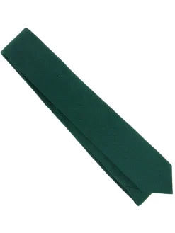 The Nines Cravates Par Couleur|Cravate Soie*Cravate vert anglais en soie nattée Saint-Honoré