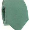 The Nines Cravates Par Couleur|Cravate Mariage*Cravate vert basilic en soie Amalfi
