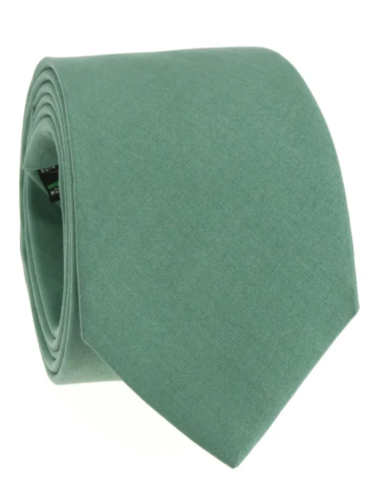 The Nines Cravates Par Couleur|Cravate Mariage*Cravate vert basilic en soie Amalfi