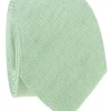 The Nines Cravates Par Couleur|Cravate Mariage*Cravate vert eucalyptus en lin et coton Verone