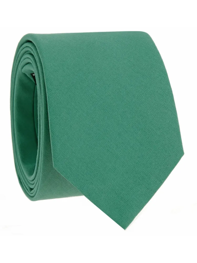 The Nines Cravate En Coton|Cravate Unie*Cravate vert menthe en coton Sorrente