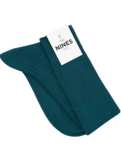 The Nines Mi-Bas Fil D'Ecosse*Mi-bas fil d'Écosse bleu canard
