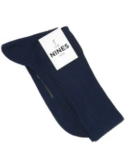 The Nines Mi-Bas Fil D'Ecosse*Mi-bas fil d'écosse bleu nuit