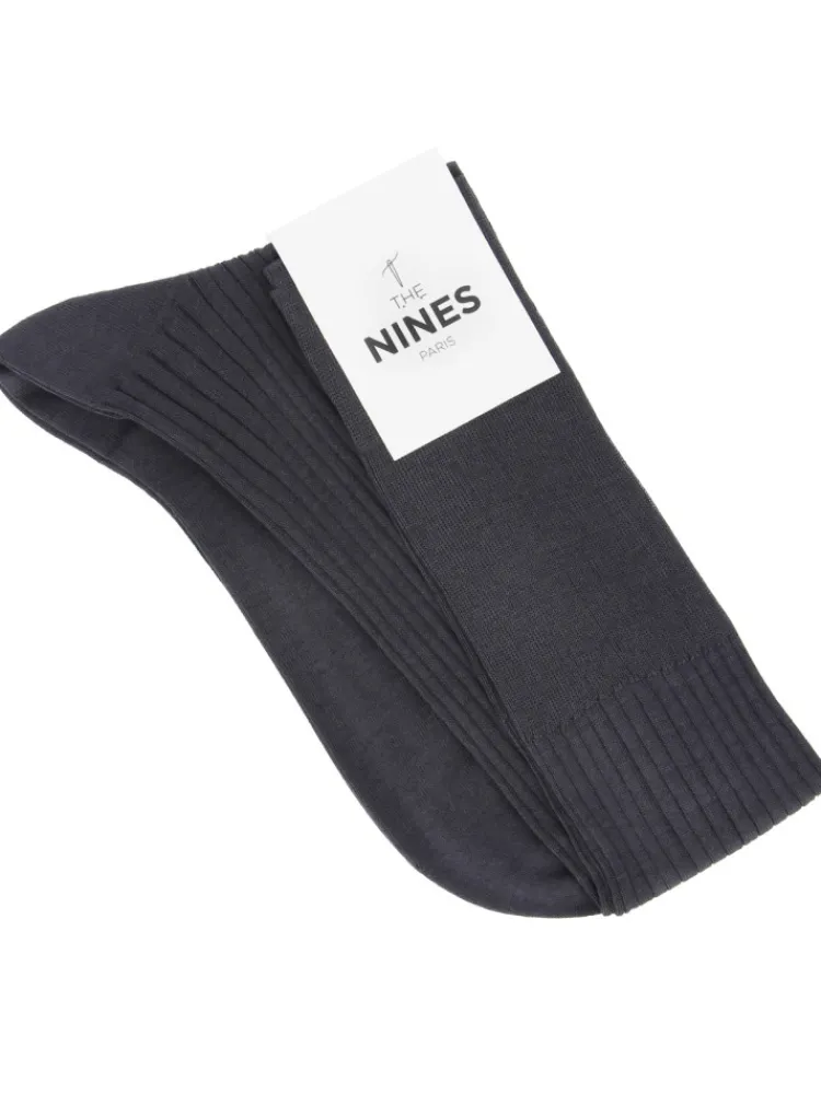 The Nines Mi-Bas Fil D'Ecosse*Mi-bas fil d'Écosse gris anthracite