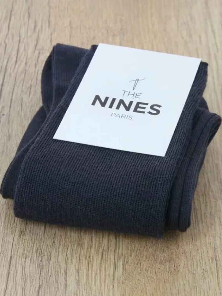 The Nines Mi-Bas Laine*Mi-bas laine vierge gris acier