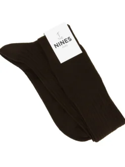 The Nines Mi-Bas Laine*Mi-bas laine vierge marron chocolat