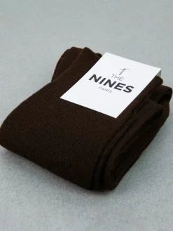 The Nines Mi-Bas Laine*Mi-bas laine vierge marron chocolat