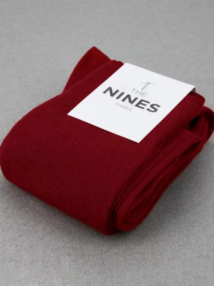 The Nines Mi-Bas Laine*Mi-bas laine vierge rouge carmin