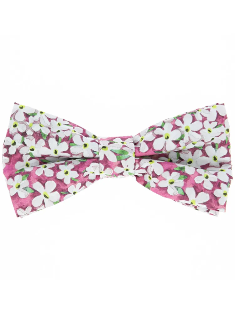 The Nines Noeud Papillon Par Couleur|Noeud Papillon Liberty Et Fleurs*Noeud papillon liberty rose à fleurs blanches jasmin