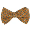 The Nines Noeud Papillon Par Couleur|Noeud Papillon Prénoué*Nœud papillon jaune prénoué en soie à motifs disques