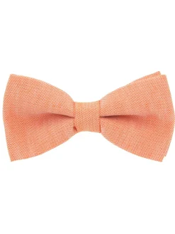 The Nines Noeud Papillon Par Couleur|Noeud Papillon Prénoué*Nœud papillon orange en soie et lin nattés Bergame