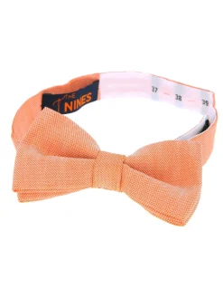 The Nines Noeud Papillon Par Couleur|Noeud Papillon Prénoué*Nœud papillon orange en soie et lin nattés Bergame