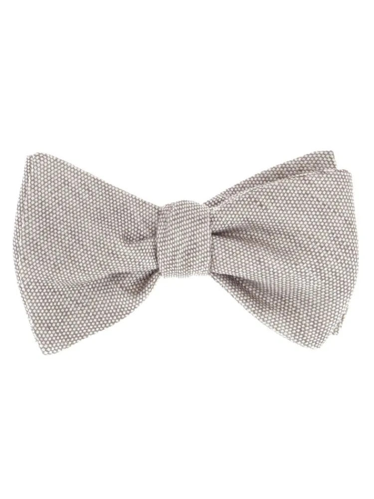 The Nines Noeud Papillon Prénoué|Noeud Papillon Mariage*Nœud papillon taupe prénoué Verone