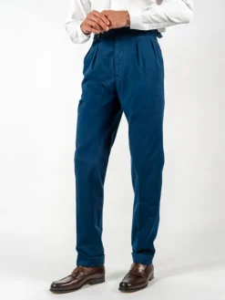 The Nines Pantalon À Pinces*Pantalon à pinces bleu marine - Bilbao