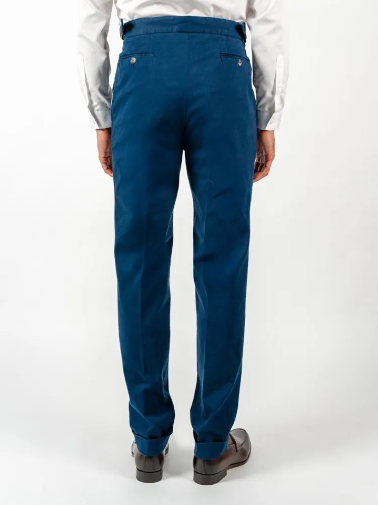 The Nines Pantalon À Pinces*Pantalon à pinces bleu marine - Bilbao