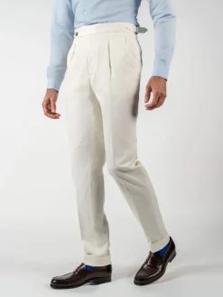 The Nines Pantalon À Pinces*Pantalon à pinces écru - Bilbao