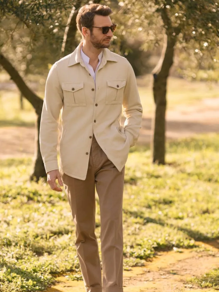 The Nines Pantalon À Pinces*Pantalon à pinces havane - Bilbao
