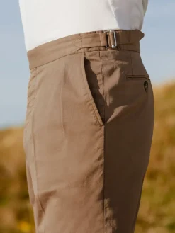 The Nines Pantalon À Pinces*Pantalon à pinces havane - Bilbao
