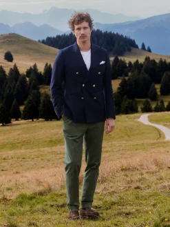 The Nines Pantalon À Pinces*Pantalon à pinces vert thym - Bilbao