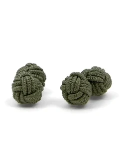 Maison du Bouton de Manchette Passementerie|Bouton De Manchette Vert*Passementerie vert kaki Bombay