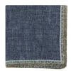 The Nines Pochette Costume|Pochette Costume*Pochette de costume en soie réversible bleu marine et beige