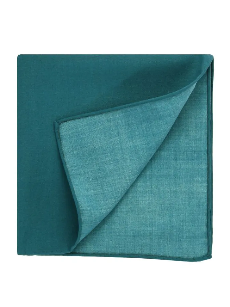 The Nines Pochette Costume|Pochette Costume*Pochette de costume en soie bleu canard Amalfi