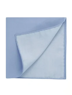 The Nines Pochette Costume|Pochette Costume*Pochette de costume en soie bleu ciel Amalfi
