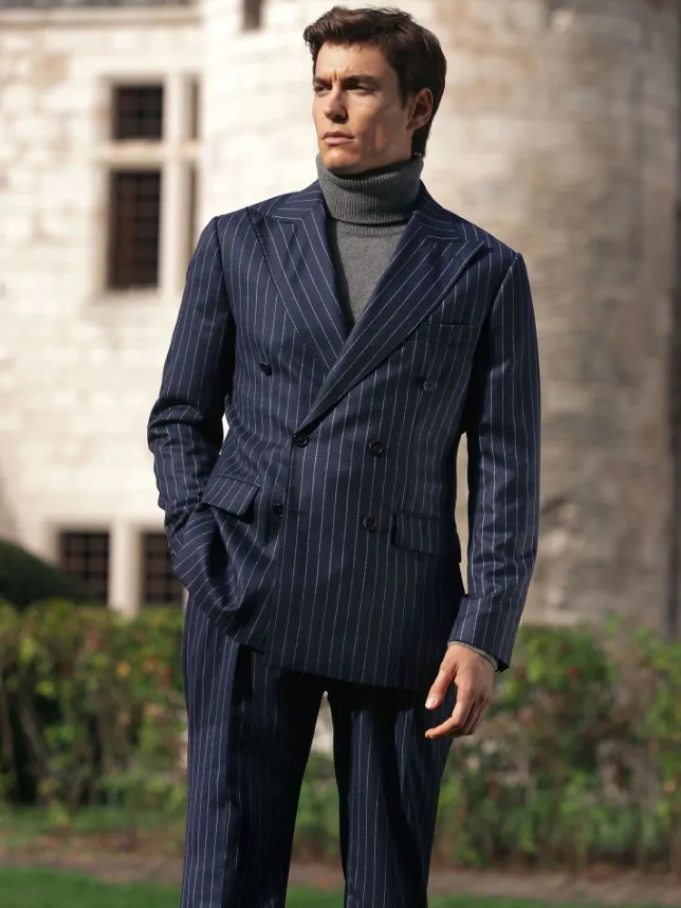The Nines Pull Col Roulé*Pull col roulé en laine gris orage