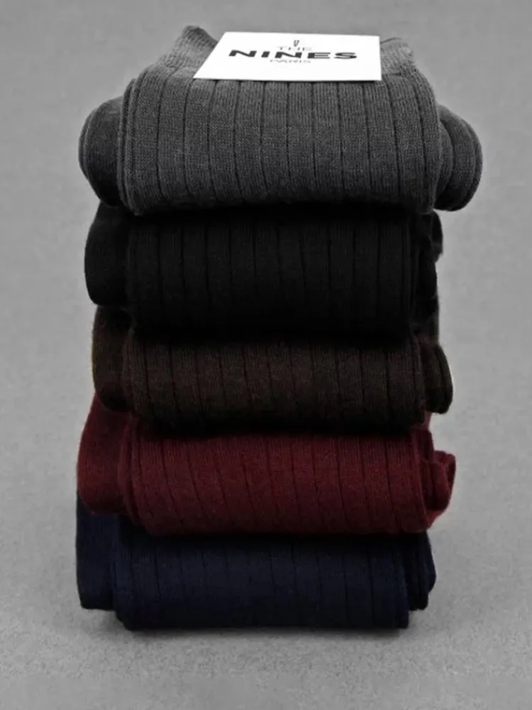 The Nines Chaussettes Laine*Semainier de 5 paires de chaussettes en laine vierge