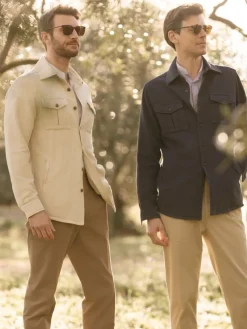 The Nines Surchemise*Surchemise bleu marine lin et coton Menorca