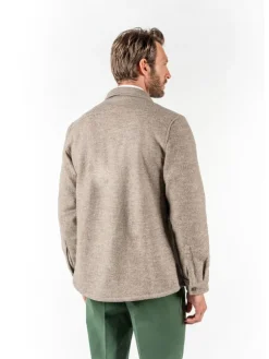 The Nines Surchemise*Surchemise en laine bouillie beige