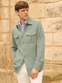 The Nines Surchemise*Surchemise vert eucalyptus lin et coton Menorca