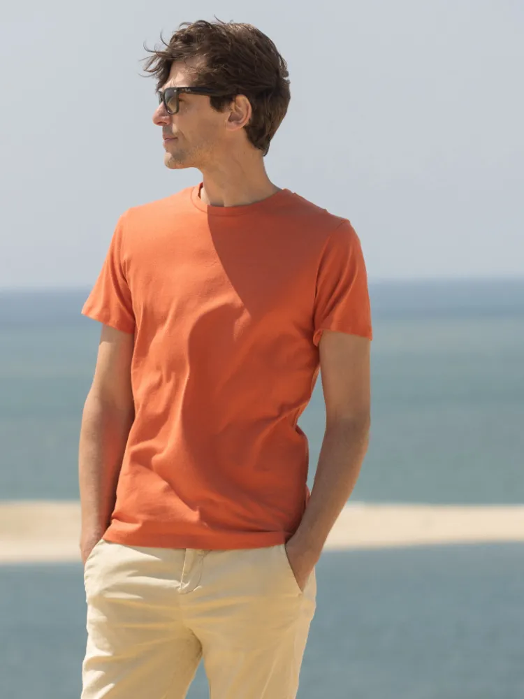 The Nines T-Shirt Lin*T-shirt en lin et coton bio terracotta