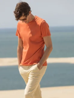 The Nines T-Shirt Lin*T-shirt en lin et coton bio terracotta