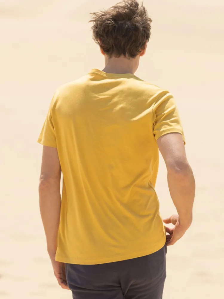 The Nines T-Shirt Lin*T-shirt en lin et coton bio jaune