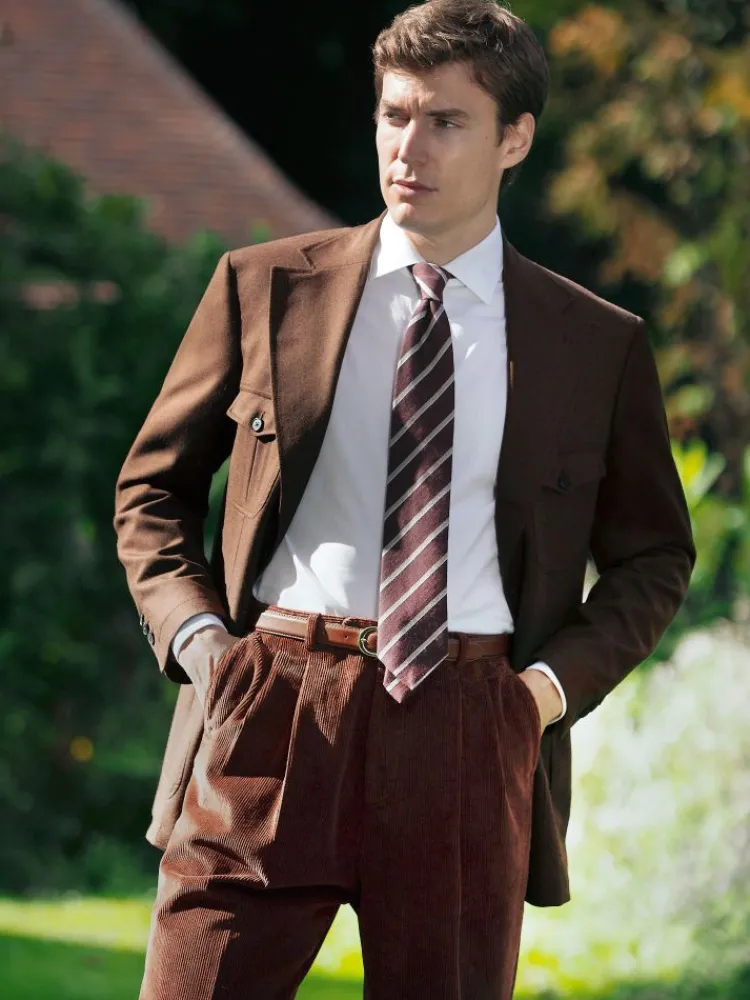 The Nines Veste Saharienne*Veste saharienne en flanelle marron Litha