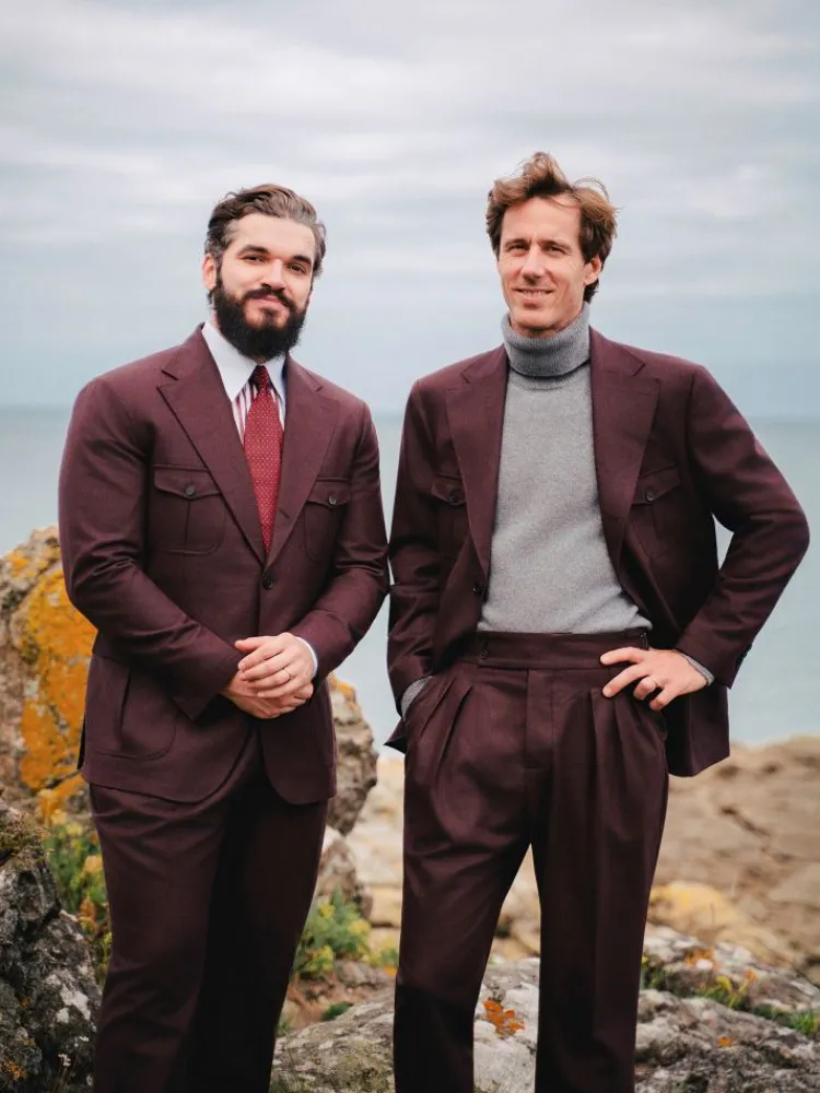 The Nines Veste Saharienne*Veste saharienne en flanelle bordeaux Litha